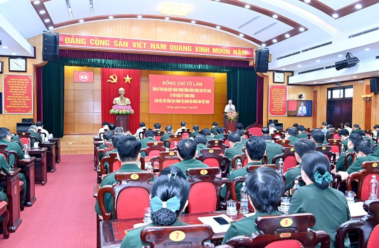 Quang cảnh buổi làm việc. (Ảnh Đăng Khoa) 