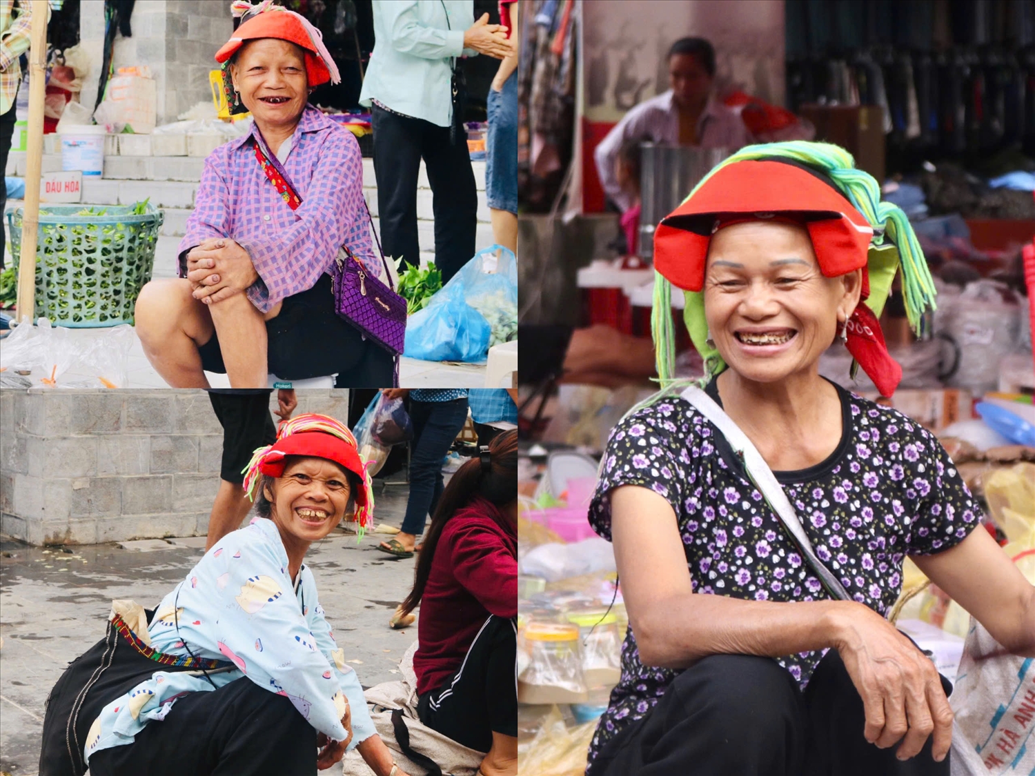Niềm vui của chủ hộ người dân tộc Dao khi bán được sản phẩm do gia đình sản xuất.