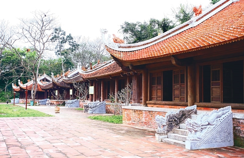 Khu vực Thái miếu nằm sau Chính điện là nơi thờ các vị Vua và Thái hậu triều Lê(ảnh tư liệu)