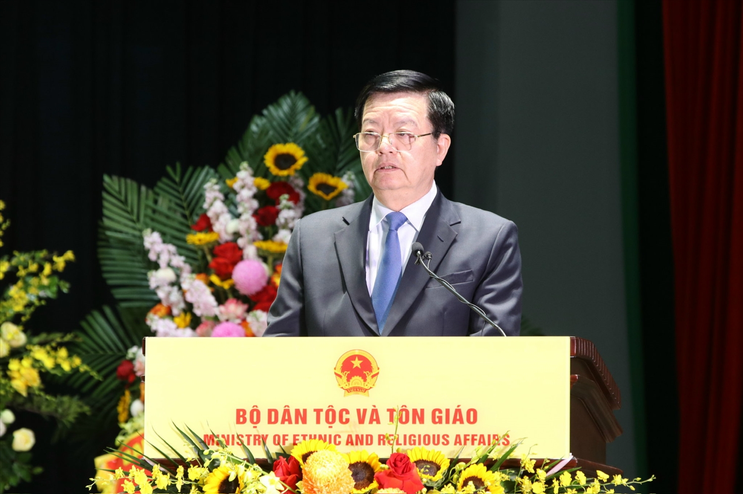 Phó Thủ tưởng Mai Văn Chính phát biểu chỉ đạo tại Lễ kỉ niệm. (Ảnh: Hoàng Quý)