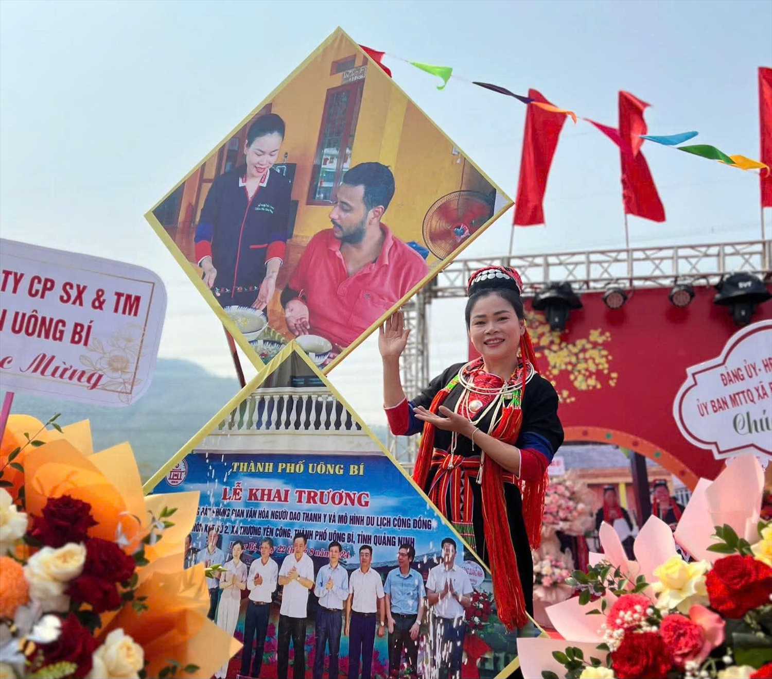 Chị Trương Thị Thanh Hương, người phụ nữ Dao Thanh Y mạnh dạn phát triển du lịch cộng đồng Ảnh: Mỹ Dung