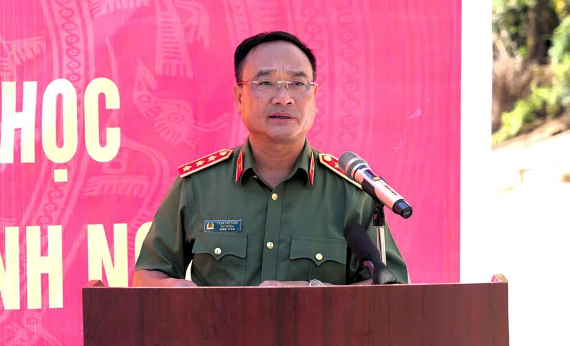 Thượng tướng Phạm Thế Tùng phát biểu tại buổi lễ