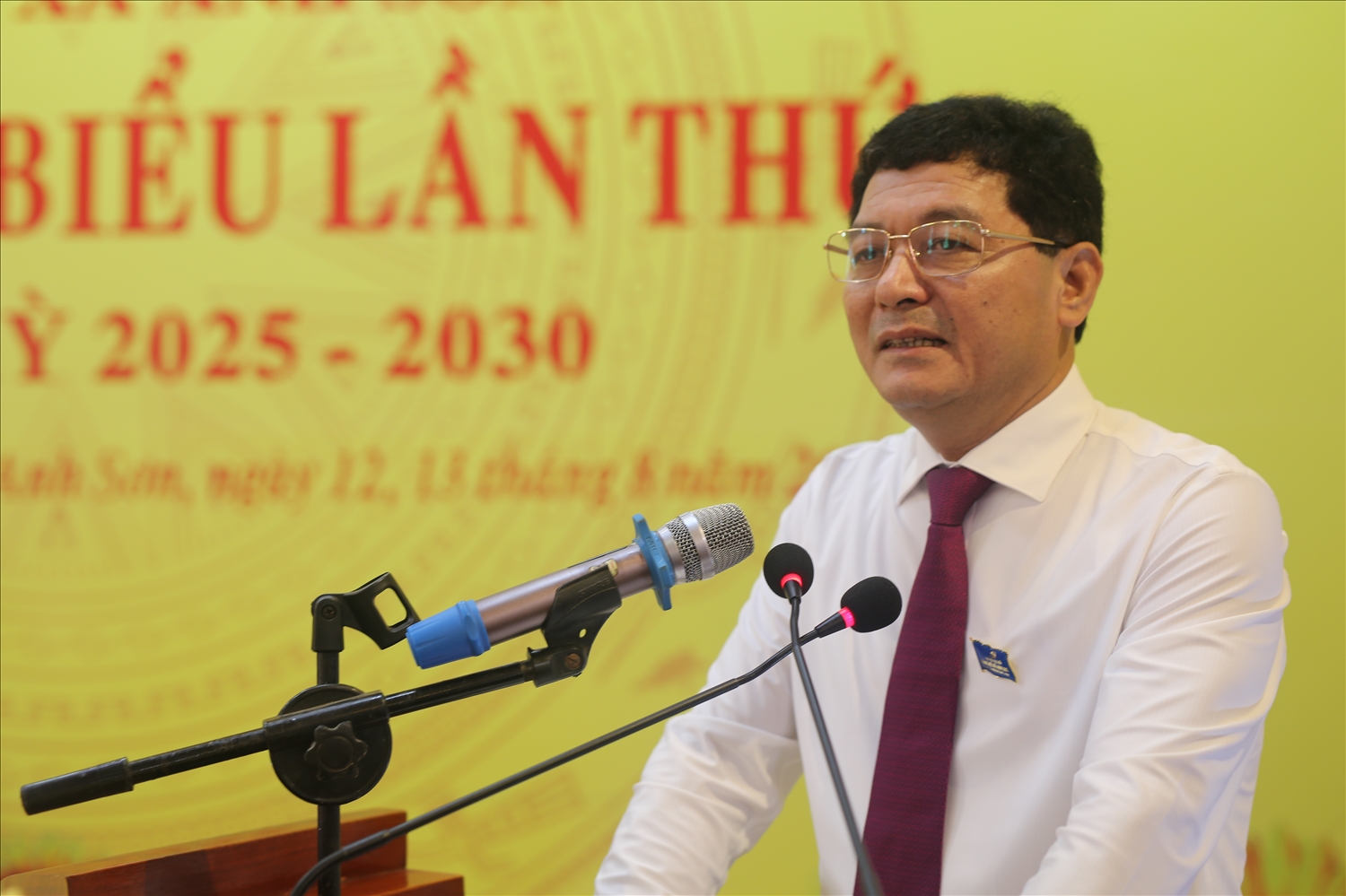 Chủ nhiệm Ủy ban Kiểm tra Tỉnh ủy Phạm Trọng Hoàng phát biểu tại Đại hội