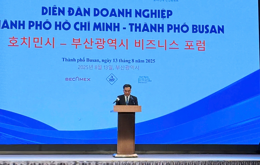 Phó Chủ tịch UBND TP. Hồ Chí Minh Nguyễn Lộc Hà tại Diễn đàn doanh nghiệp TP. Hồ Chí Minh - Thành phố Busan