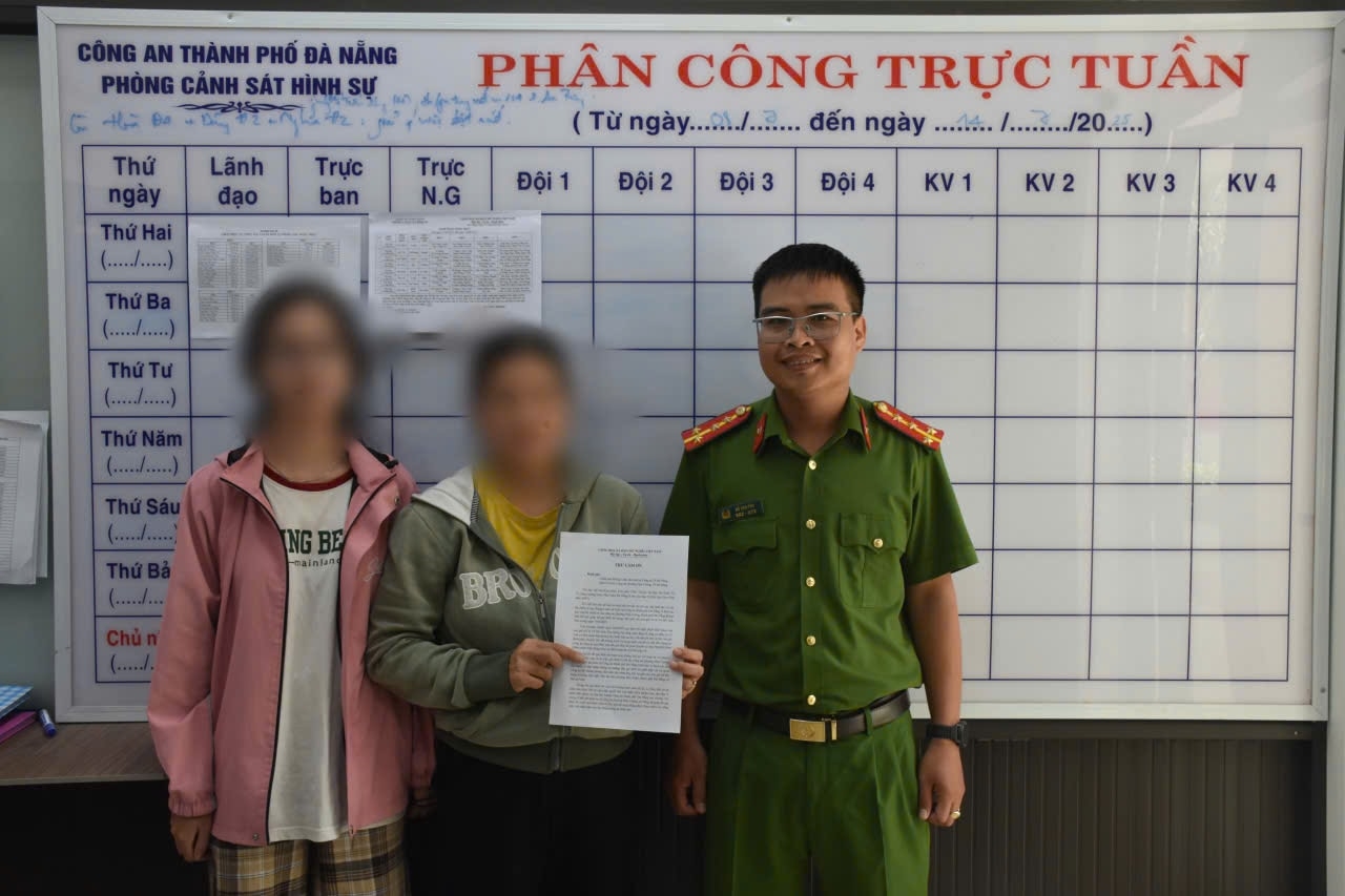 Công an Đà Nẵng giải cứu 2 người bị bắt cóc online. (Ảnh Công an Đà Nẵng).