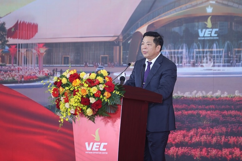 Bộ trưởng Bộ Xây dựng Trần Hồng Minh phát biểu tại buổi lễ - Ảnh: VGP/Nhật Bắc
