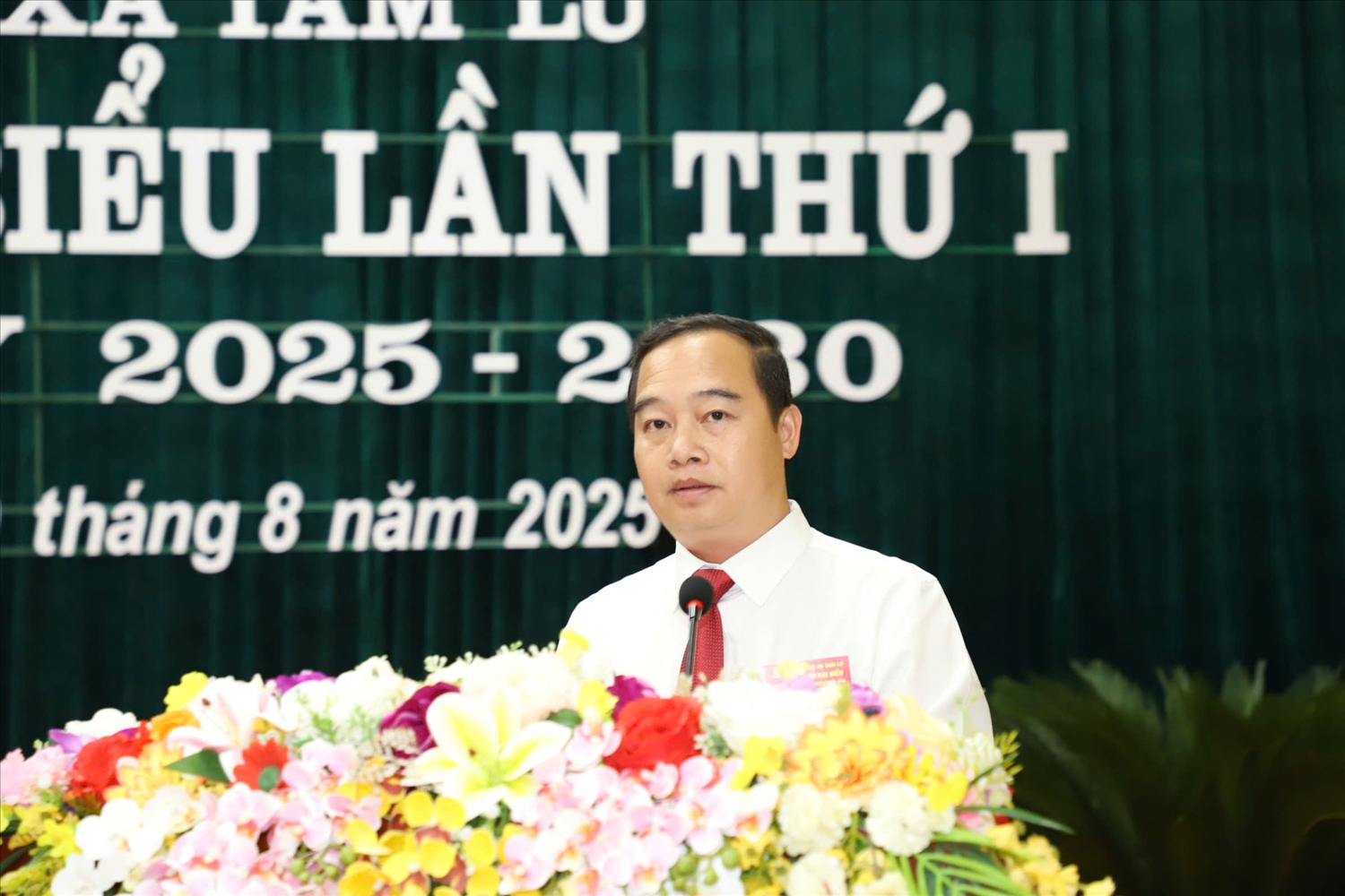 Đại biểu phát biểu tham luận tại Đại hội (Ảnh:Quỳnh Trâm)