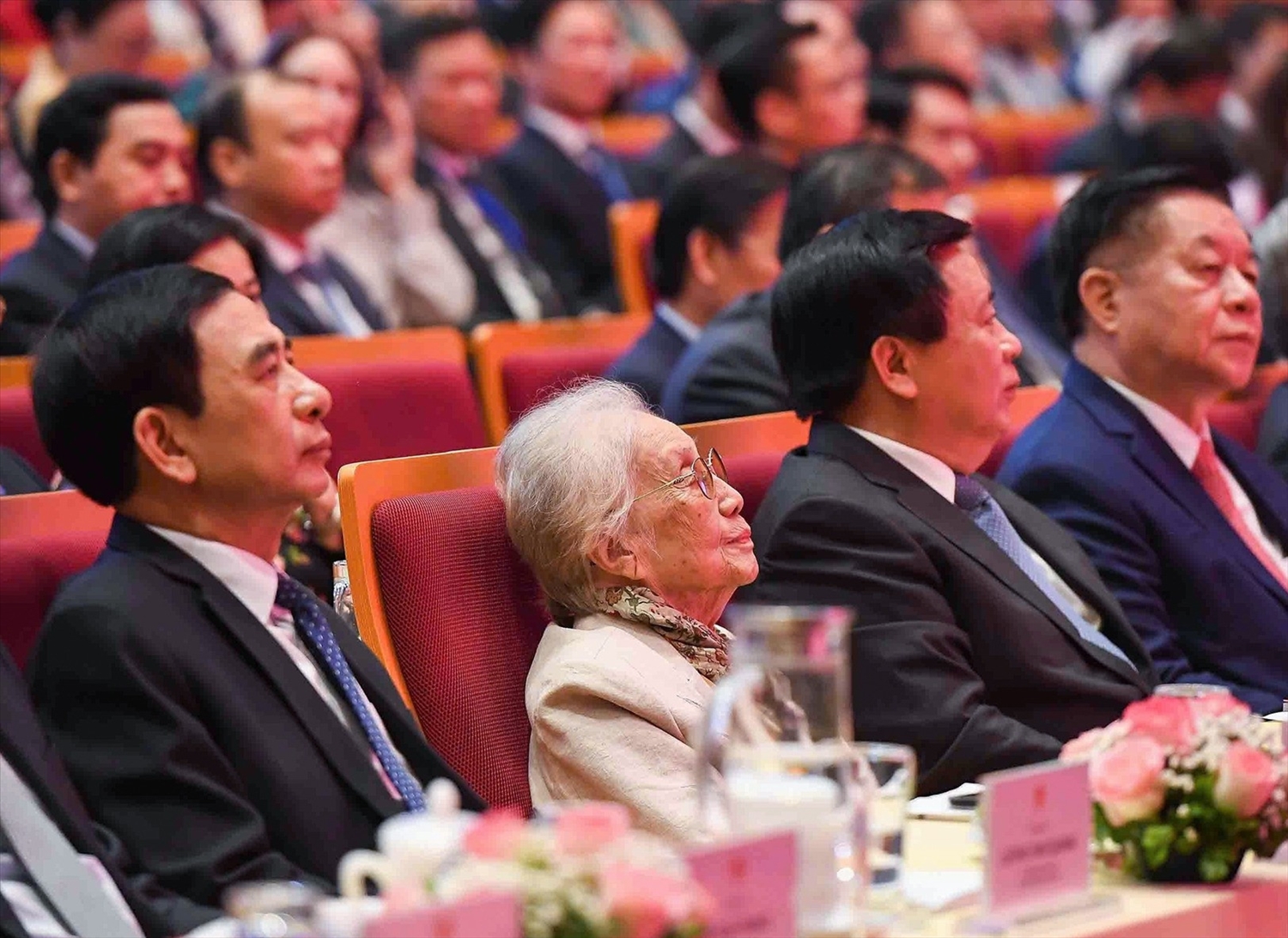 Nguyên Phó Chủ tịch nước Nguyễn Thị Bình dự lễ kỷ niệm