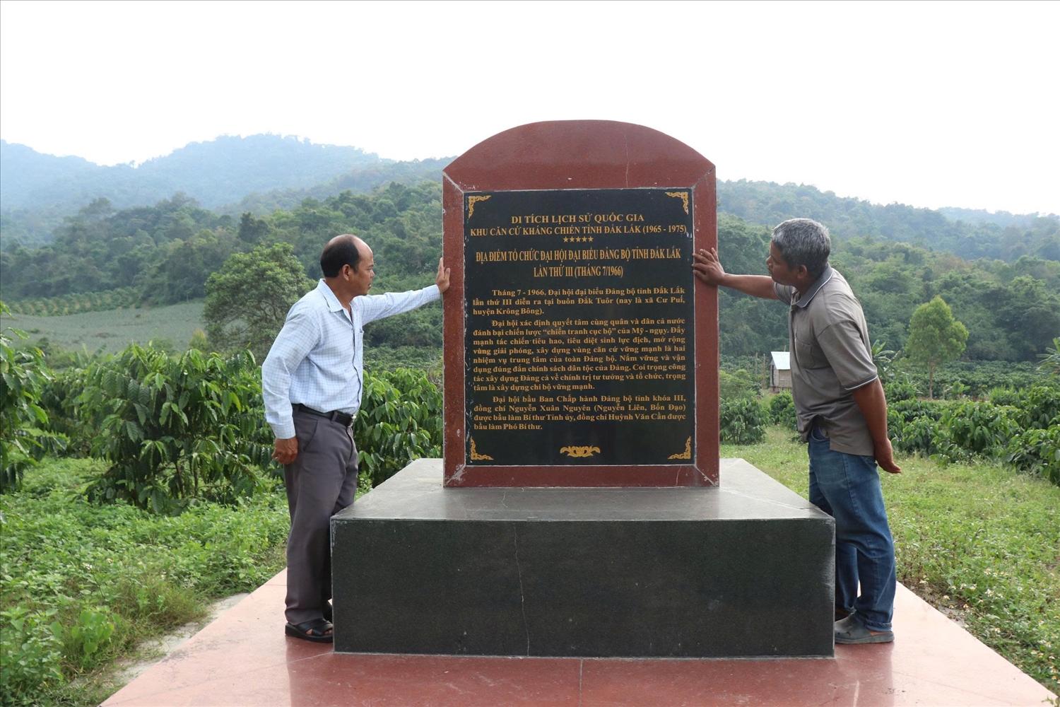 Di tích lịch sử quốc gia Khu căn cứ kháng chiến tỉnh Đắk Lắk (1965-1975) - nơi diễn ra Đại hội Đảng bộ tỉnh lần thứ III (ảnh: Lê Hường)
