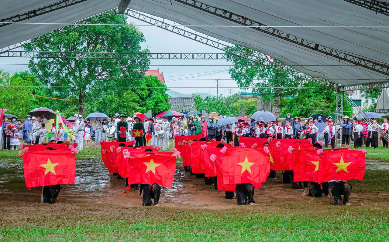 Các tiết mục trong duyệt nghi thức Đội được chuẩn bị chu đáo, tập luyện công phu - Ảnh: CSCC