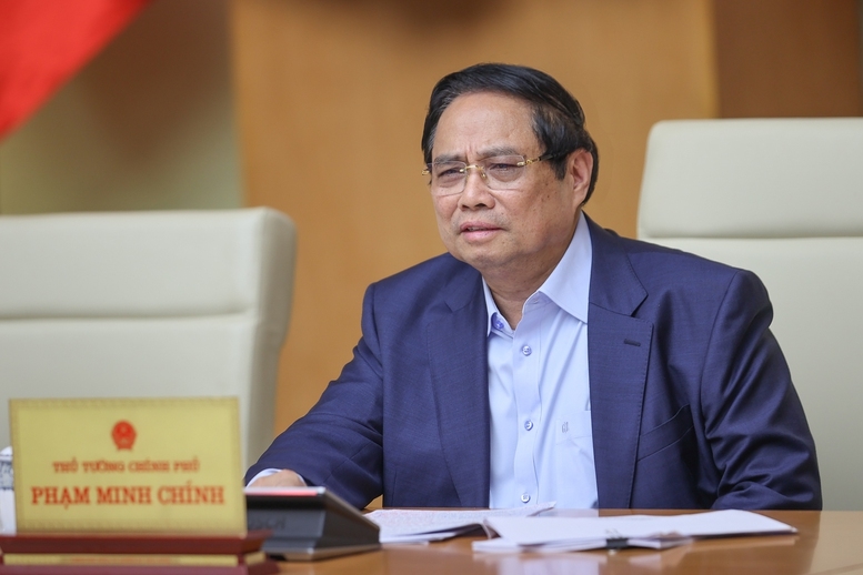 Thủ tướng Phạm Minh Chính phát biểu kết luận - Ảnh: VGP/Nhật Bắc