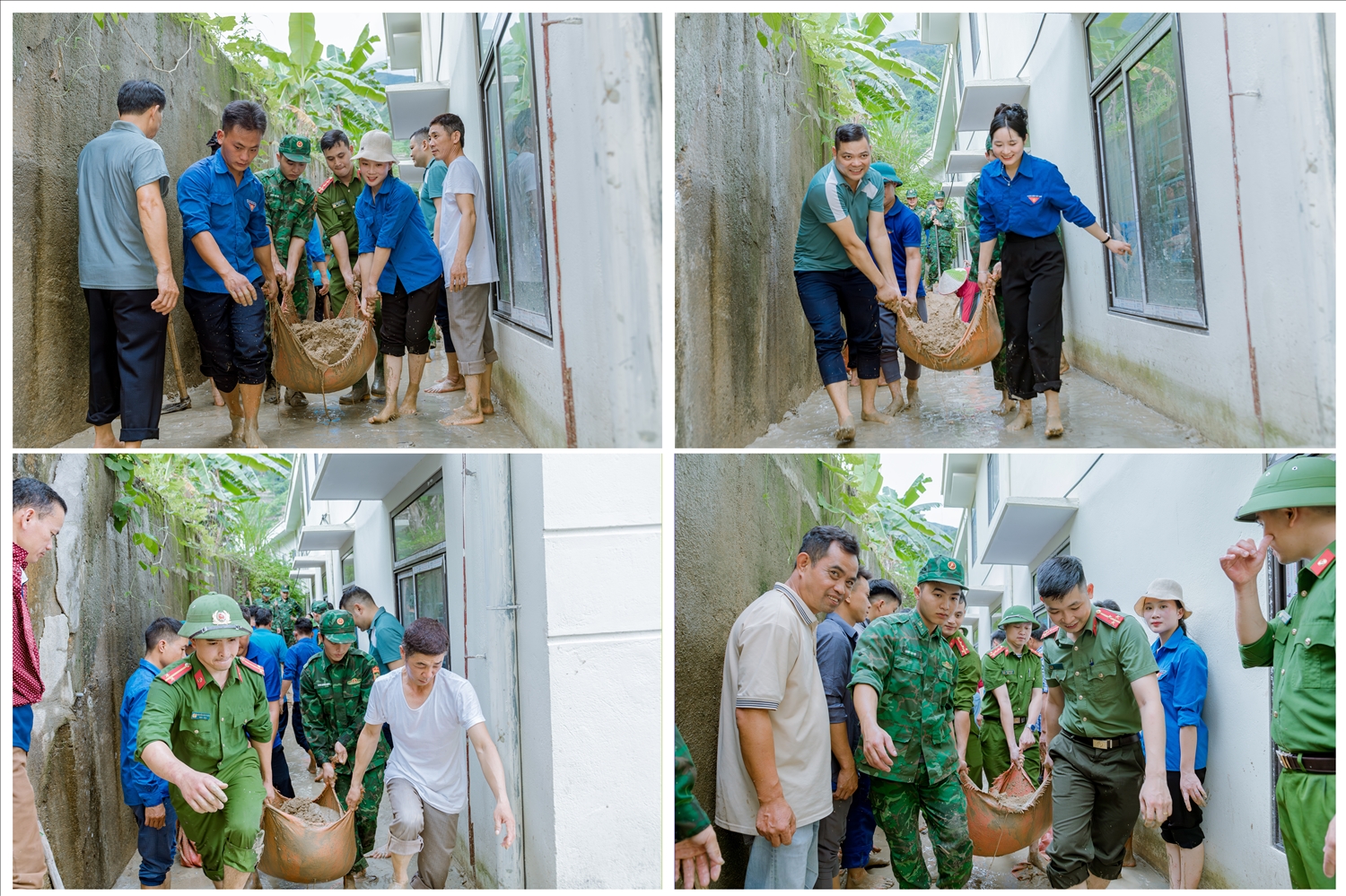 Cô giáo Lê Thị Như Hoa – Hiệu trưởng Trường PTDTBT TH&THCS Thèn Chu Phìn chia sẻ: “Hình ảnh đoàn viên thanh niên, lực lượng công an xã và cán bộ, chiến sĩ Đồn Biên phòng Thàng Tín, áo ướt sũng mồ hôi, tay xẻng tay cuốc bên những đống đất đá bị sạt giữa tiết trời oi ả sau mưa, đã để lại nhiều cảm xúc với giáo viên và học sinh nhà trường. Đó không chỉ là hành động hỗ trợ khắc phục hậu quả thiên tai, mà còn là sự sẻ chia, trách nhiệm, tình cảm sâu sắc với giáo dục vùng khó”.