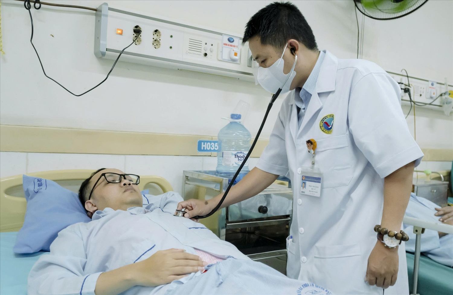 Anh P. được phát hiện và cứu sống kịp thời sau khi bị ngưng tim đột ngột.