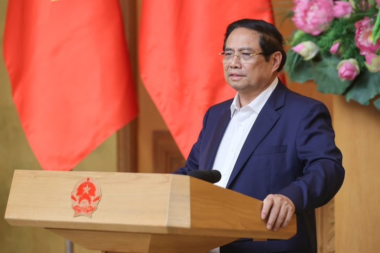 Thủ tướng Chính phủ yêu cầu thúc đẩy các phong trào thi đua nước rút hoàn thành các mục tiêu đề ra - Ảnh: VGP/Nhật Bắc