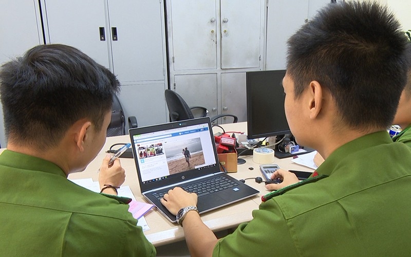 Lực lượng công an đang điều tra làm rõ hành vi lừa đảo trên mạng xã hội (Ảnh TL)