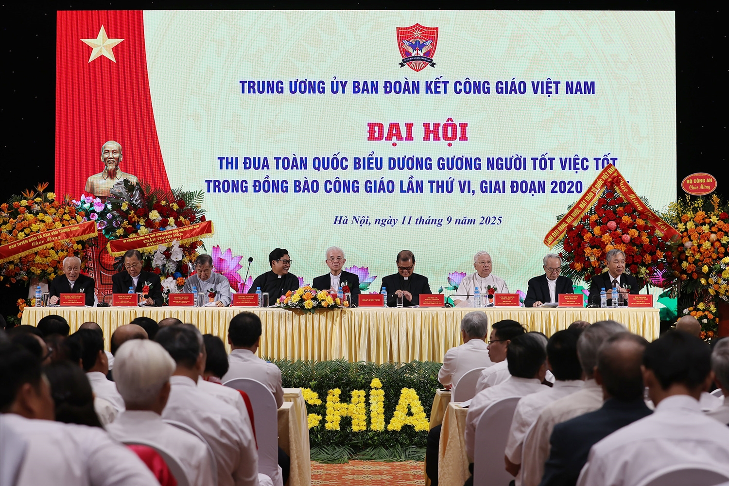 Đại hội toàn quốc biểu dương gương người tốt, việc tốt trong đồng bào Công giáo lần thứ VI, giai đoạn 2020-2025 tổ chức ngày 11/9 - Ảnh: Lê Anh Dũng.
