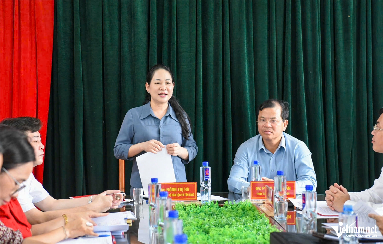 Thứ trưởng Nông Thị Hà phát biểu tại buổi làm việc với UBND tỉnh Bắc Ninh
