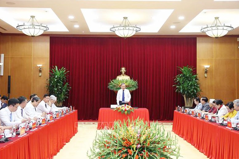 Tổng Bí thư Tô Lâm phát biểu - Ảnh: Thống Nhất/TTXVN
