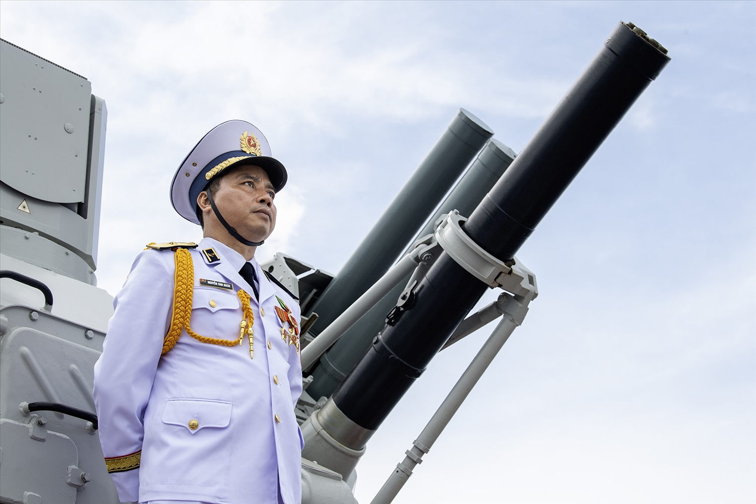 Phó tư lệnh Tham mưu trưởng Quân chủng Hải quân Nguyễn Văn Bách. Ảnh: Phòng Công tác chính trị - Quân chủng Hải quân