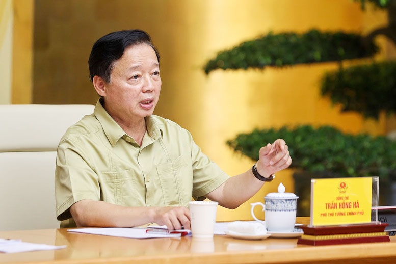 Phó Thủ tướng Trần Hồng Hà phát biểu tại phiên họp - Ảnh: VGP/Nhật Bắc