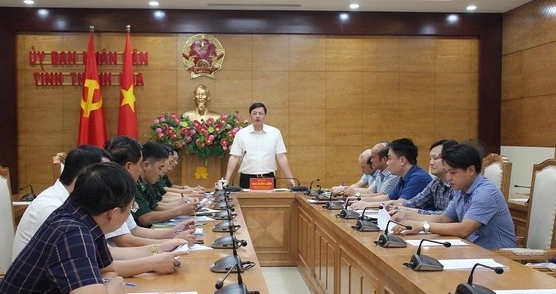 Phó Chủ tịch UBND tỉnh Mai Xuân Liêm phát biểu chỉ đạo tại hội nghị.
