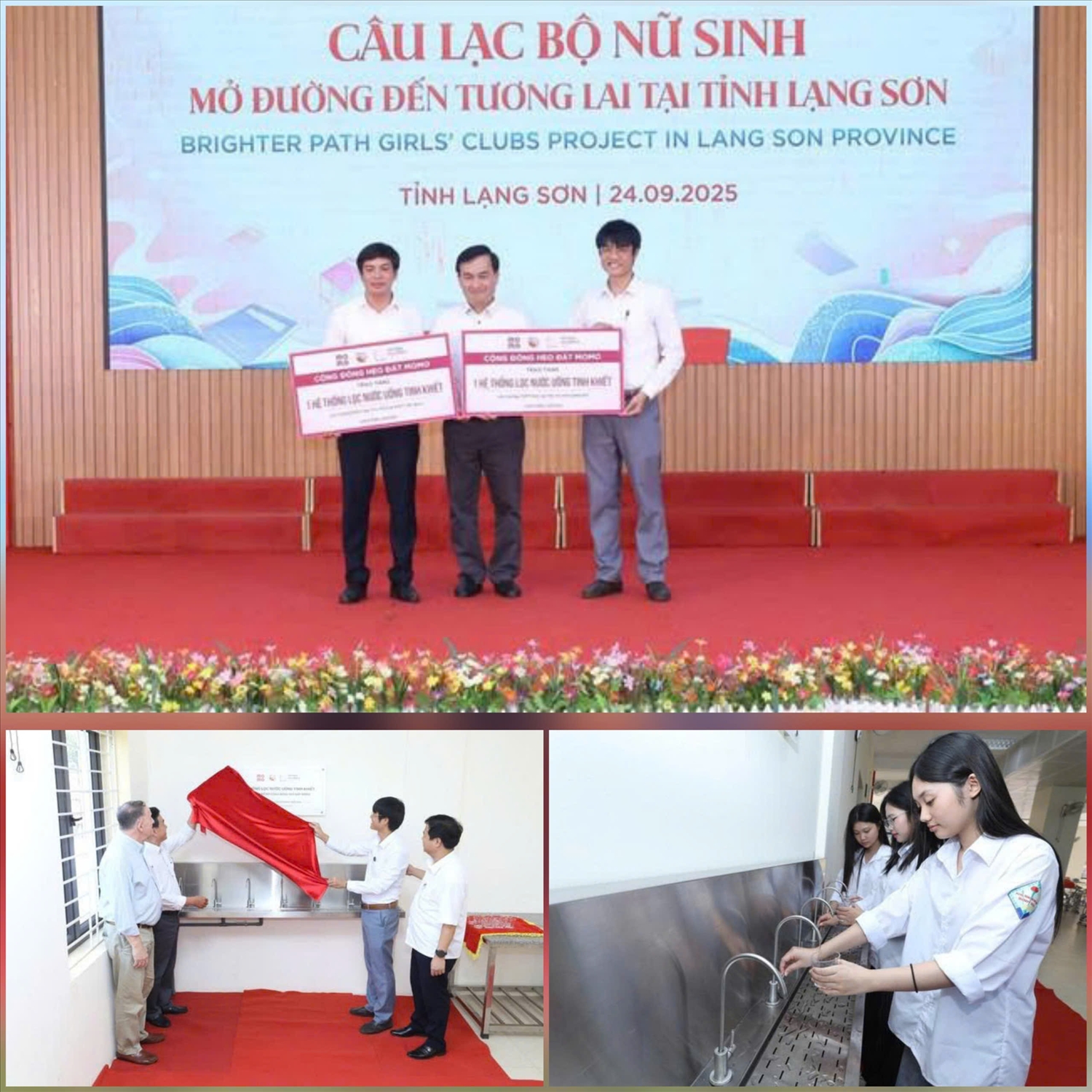 Doanh nghiệp xã hội Vietnam Children’s Fund và cộng đồng Siêu ứng dụng MoMo tặng 2 hệ thống lọc nước tinh khiết lắp đặt tại trường THPT DTNT tỉnh Lạng Sơn và trường Phổ thông DTNT THCS & THPT Văn Quan