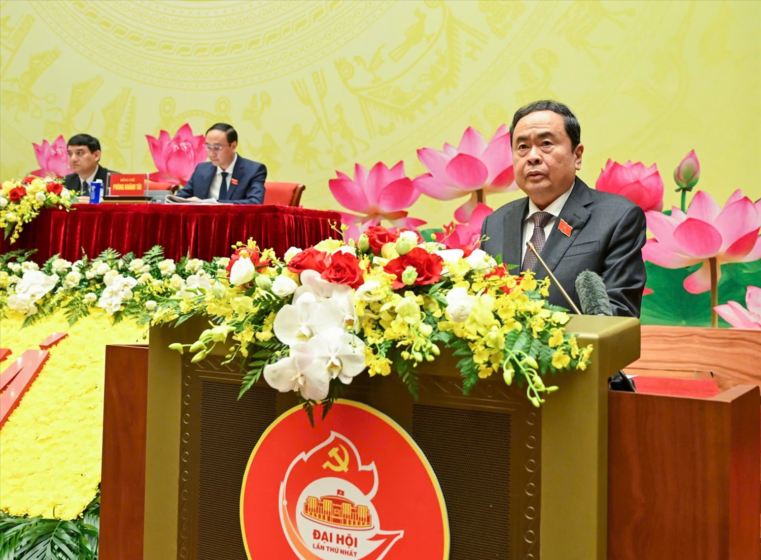 Chủ tịch Quốc hội Trần Thanh Mẫn phát biểu khai mạc.