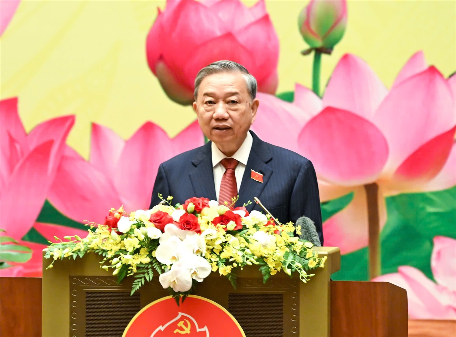 Tổng Bí thư Tô Lâm phát biểu chỉ đạo đại hội .