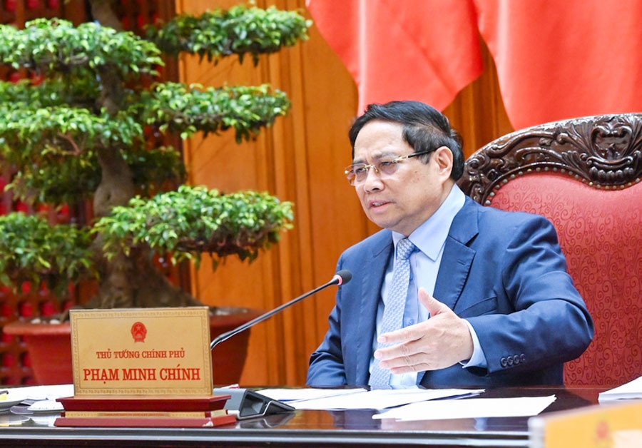 Thủ tướng yêu cầu Ban Quản lý dự án Đường sắt Lào Cai - Hà Nội - Hải Phòng tiếp tục thúc đẩy triển khai dự án càng sớm càng tốt - Ảnh: VGP/Nhật Bắc