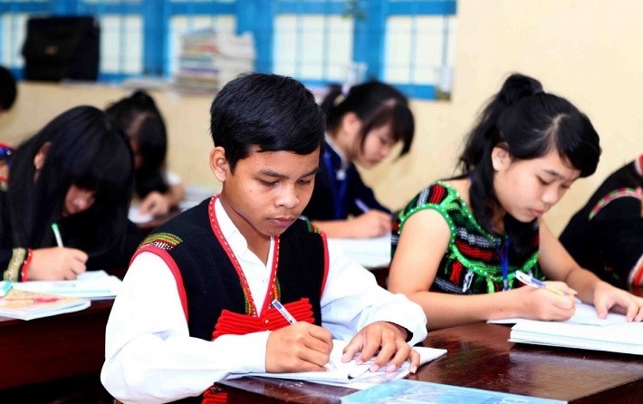 Nghị quyết 71 đặt mục tiêu đến năm 2030: mở rộng tiếp cận công bằng, nâng cao chất lượng giáo dục mầm non và phổ thông đạt trình độ tiên tiến trong khu vực châu Á (Ảnh: TTXVN)