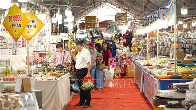 Hội chợ công nghiệp, thương mại và hàng tiêu dùng quốc gia Việt Nam - Mùa Thu 2025 đưuọc tổ chức từ ngày 23 - 26/10. Ảnh minh họa: Minh Phú/TTXVN