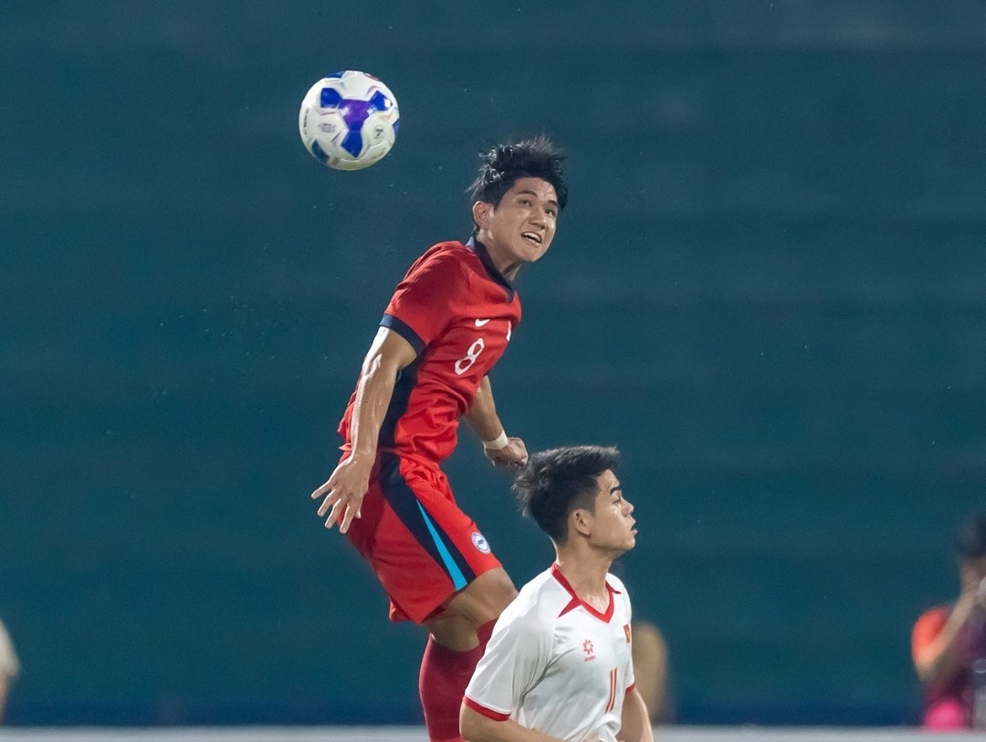U23 Singapore đã gây ra khá nhiều khó khăn cho U23 Việt Nam trong trận đấu này (Ảnh IT)