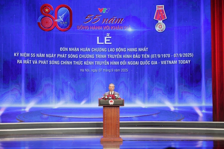  Tổng Bí thư Tô Lâm: Đài Truyền hình Việt Nam đã phát triển thành đài quốc gia, cơ quan truyền thông chủ lực, nòng cốt, đa phương tiện tuyên truyền đường lối của Đảng, chính sách, pháp luật của Nhà nước