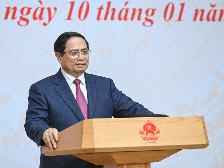 Thủ tướng Chính phủ Phạm Minh Chính đánh giá, ngoại giao kinh tế đạt kết quả quan trọng mang tính ""chuyển đổi trạng thái, xoay chuyển tình thế" - Ảnh: VGP/Nhật Bắc