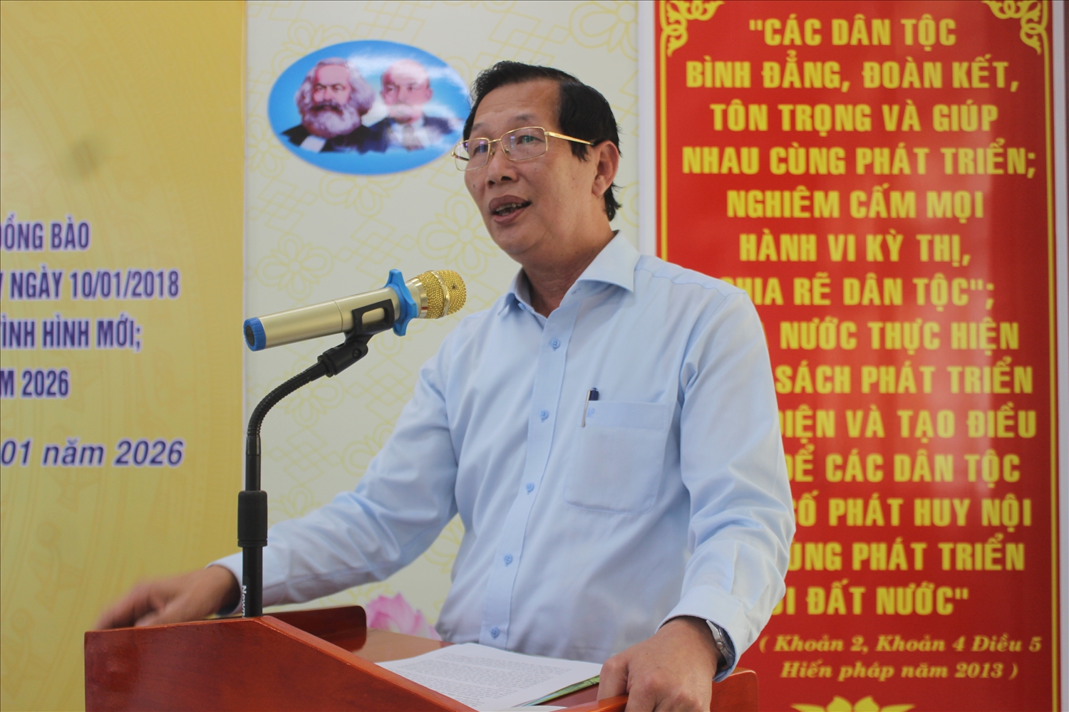 Phó Chủ tịch UBND tỉnh An Giang Lê Văn Phước phát biểu chỉ đạo