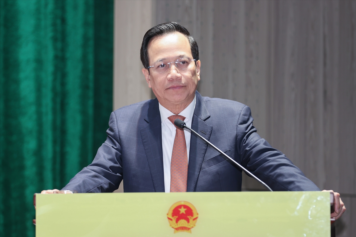 Bí thư Đảng ủy - Bộ trưởng Đào Ngọc Dung phát biểu tại hội nghị