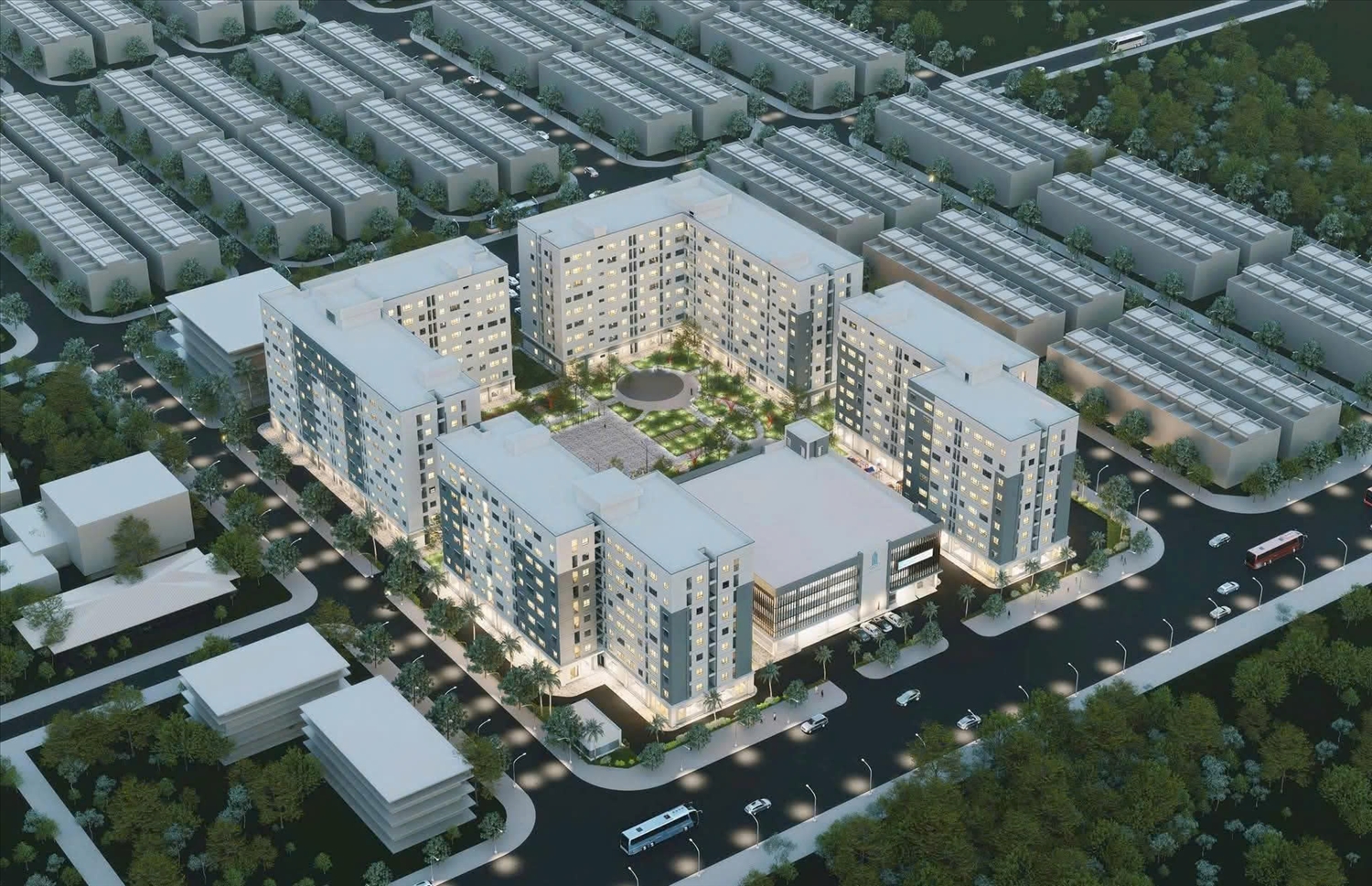 Phối cảnh dự án Khu chung cư An Phú. (Ảnh Tấn Hà)