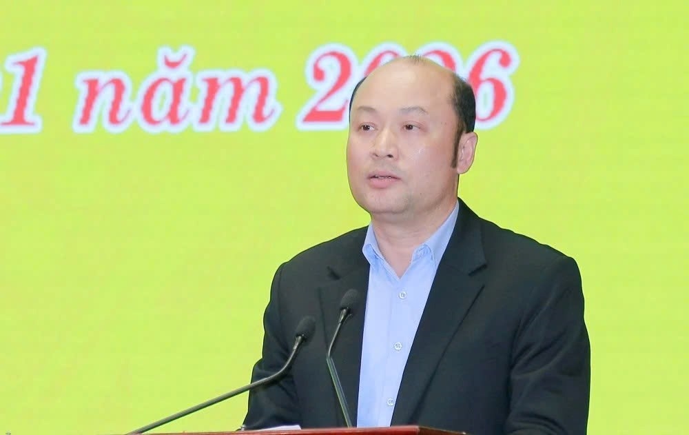 Phó Chủ tịch UBND tỉnh Cao Văn Cường phát biểu kết luận hội nghị.