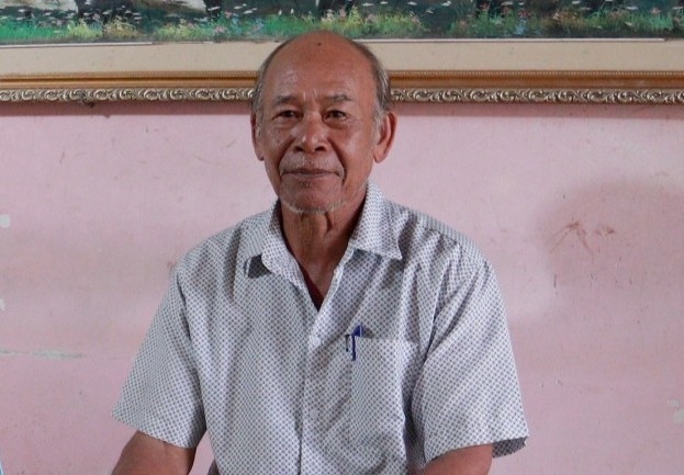 Ông Thạch Chane Sa Rây, Người có uy tín ấp Tri Liêm, xã Nhị Trường, tỉnh Vĩnh Long đề xuất giải pháp tăng cường đào tạo, bồi dưỡng và thu hút cán bộ là người Khmer