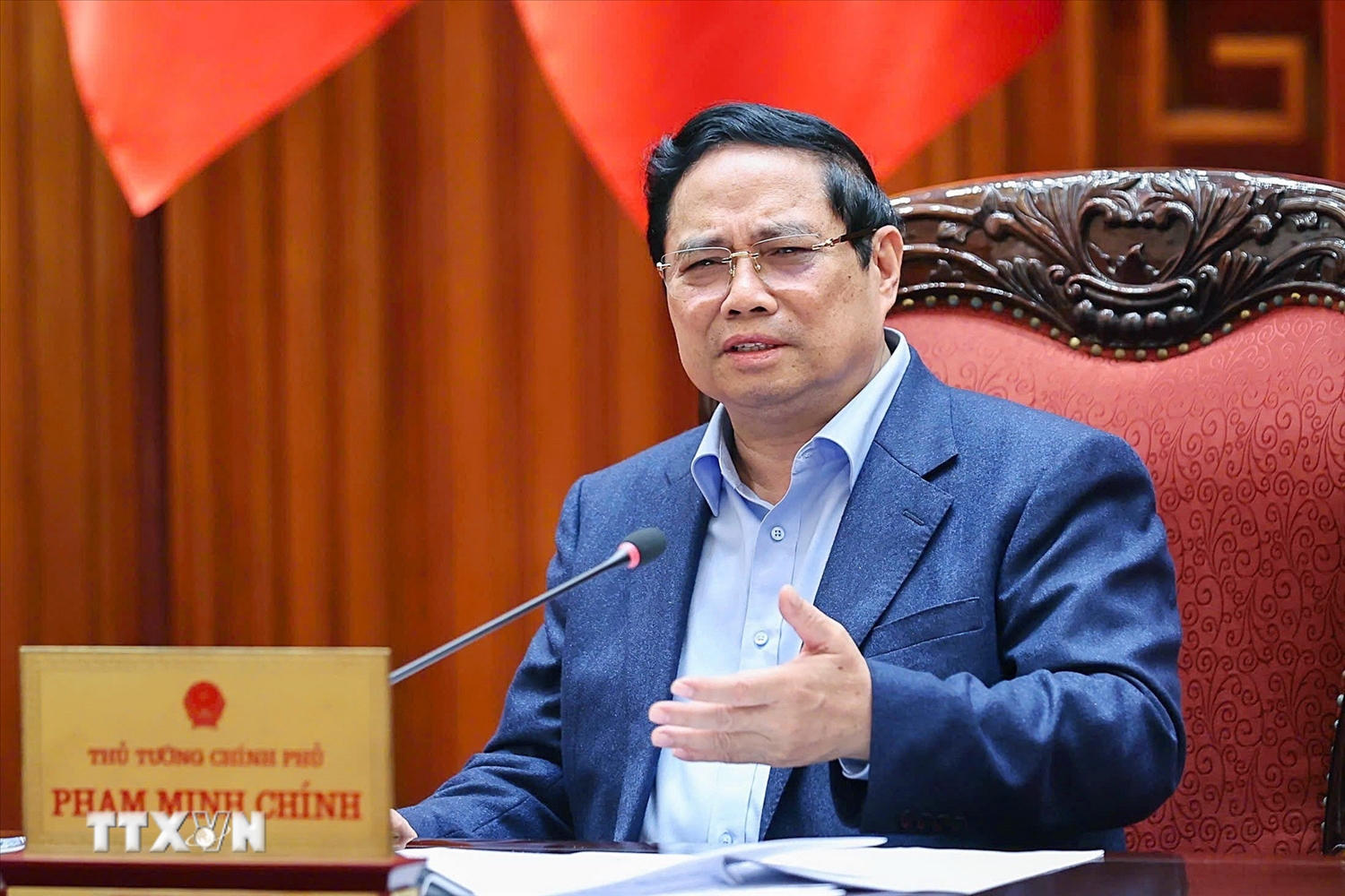 Thủ tướng Phạm Minh Chính. (Ảnh: Dương Giang/TTXVN)