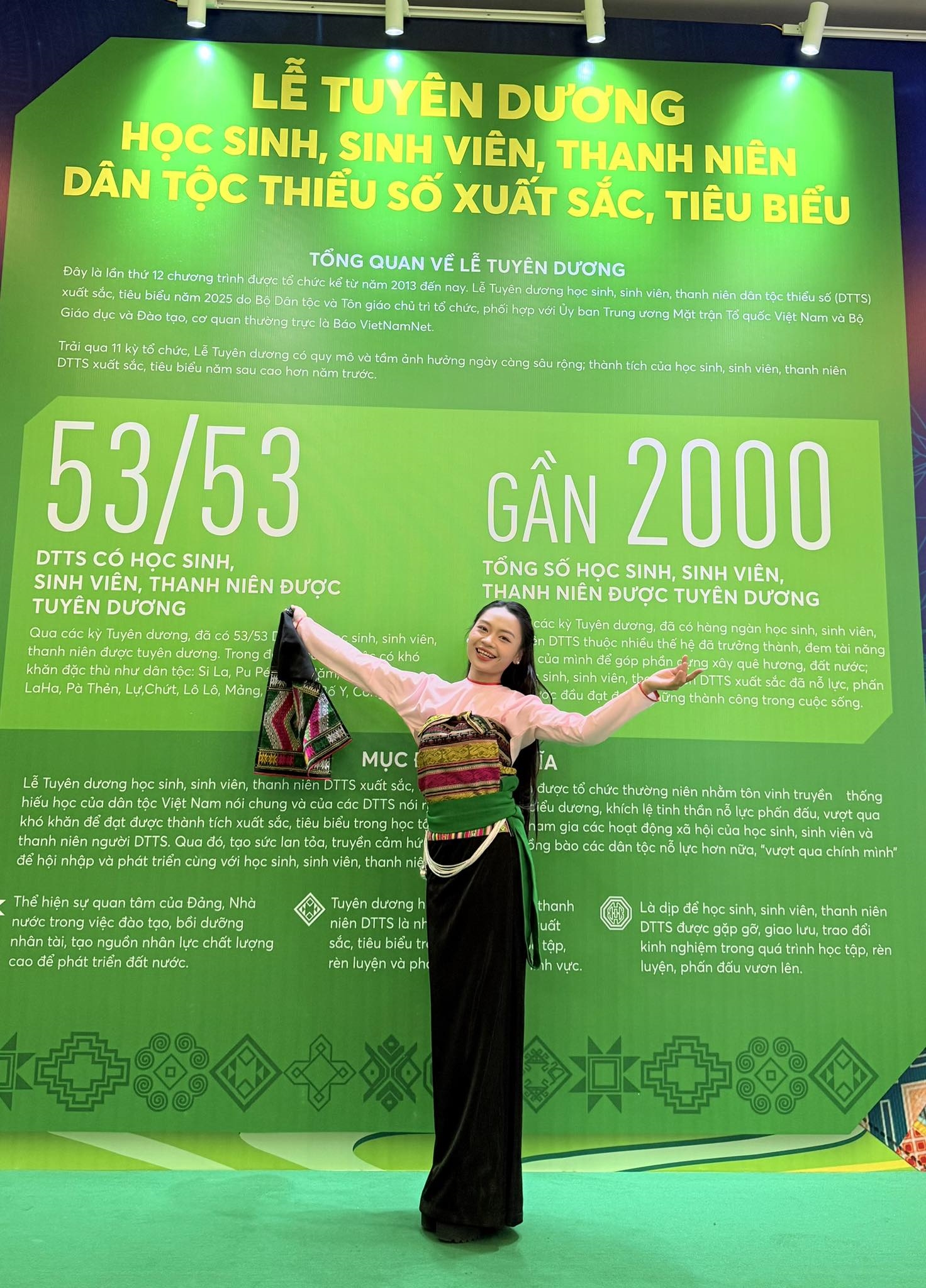 Hà Thúy Quyên tại buổi giao lưu Học sinh, sinh viên, thanh niên DTTS xuất sắc tiêu biểu dự Lễ tuyên dương lần thứ XII, năm 2025