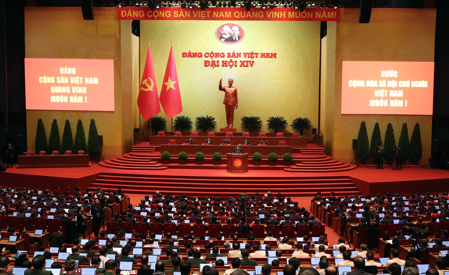 Đại hội họp phiên trù bị. Ảnh: Phạm Hải