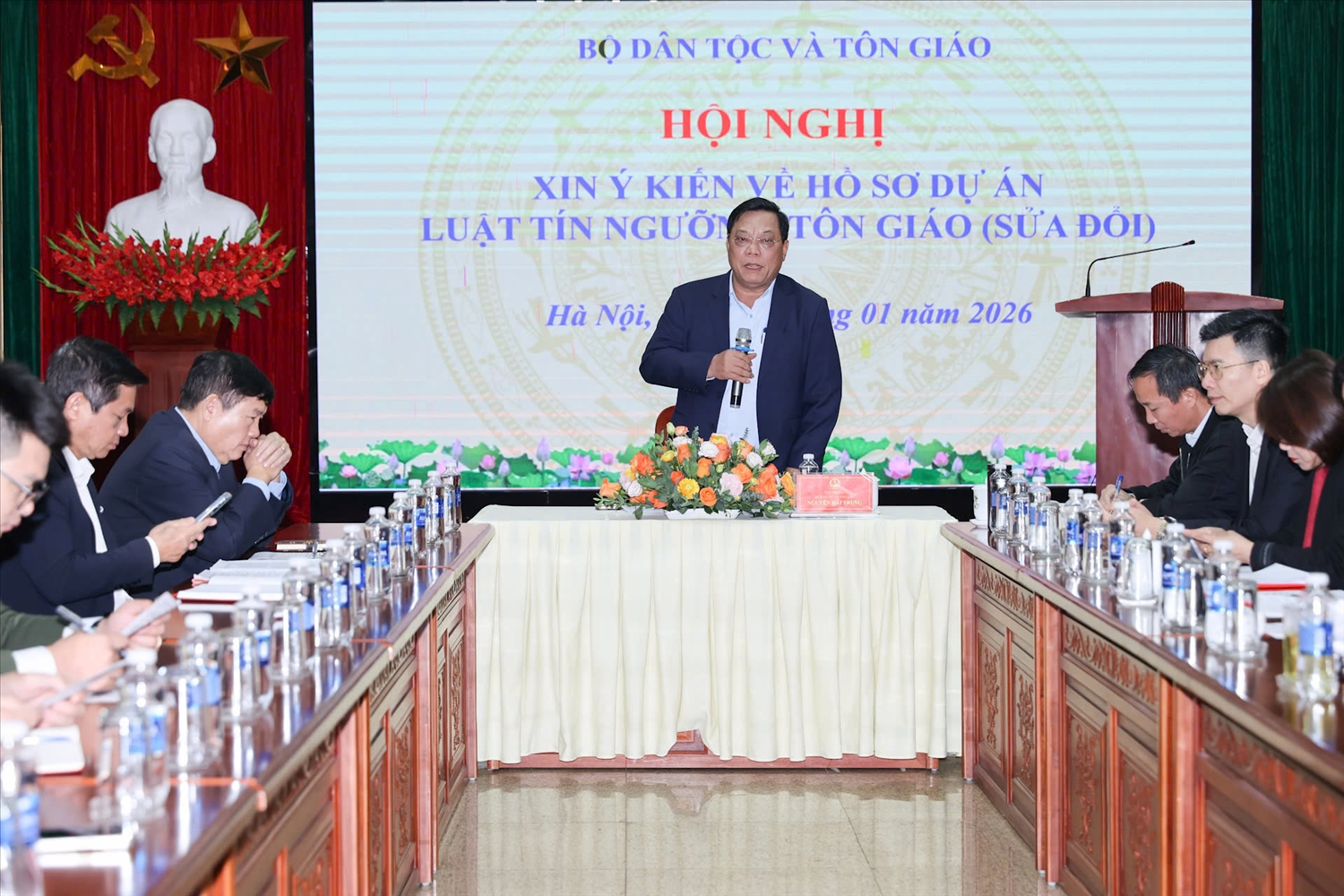 Thứ trưởng Nguyễn Hải Trung phát biểu tại hội nghị