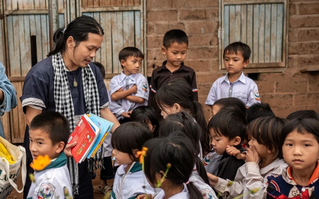 Dự án Nuôi Em do ông Hoàng Hoa Trung sáng lập đang nhận được quan tâm lớn từ dư luận. Ảnh: FBNE