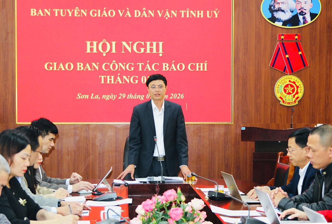 Phó Trưởng ban Tuyên giáo và Dân vận Tỉnh ủy Sơn La chủ trì Hội nghị