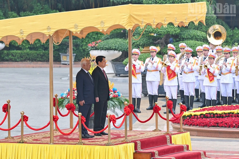 Chủ tịch nước Lương Cường chủ trì lễ đón Chủ tịch Hội đồng châu Âu thăm chính thức Việt Nam 3