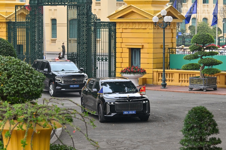 Chủ tịch nước Lương Cường chủ trì lễ đón Chủ tịch Hội đồng châu Âu thăm chính thức Việt Nam 7
