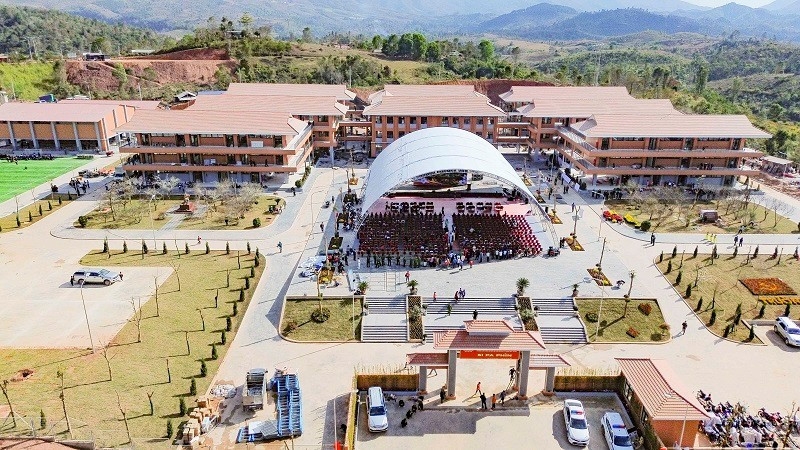 Sau 151 ngày nỗ lực, đến nay Trường liên cấp Si Pa Phìn khang trang giữa núi rừng Tây Bắc.