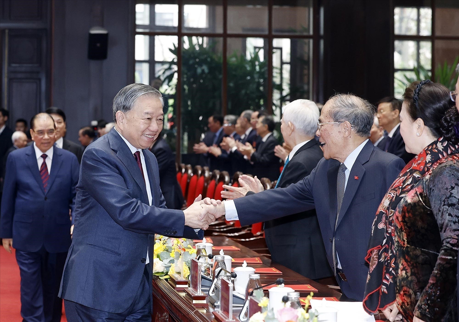 Tổng Bí thư Tô Lâm và các đại biểu tại Lễ kỷ niệm - Ảnh: TTXVN