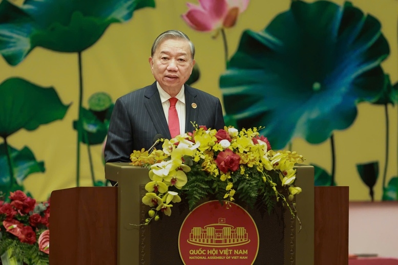 Tổng Bí thư Tô Lâm phát biểu tại Lễ kỷ niệm 80 năm Ngày Tổng tuyển cử đầu tiên bầu Quốc hội Việt Nam - Ảnh VGP/Nhật Bắc